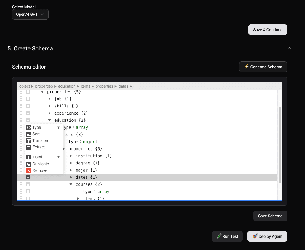 Schema Generator & Editor